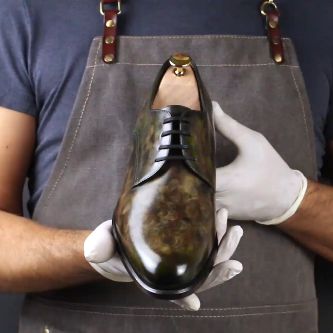 Men's Robin Cezanne Derby Patina Goodyear welt Shoes Limited Edition