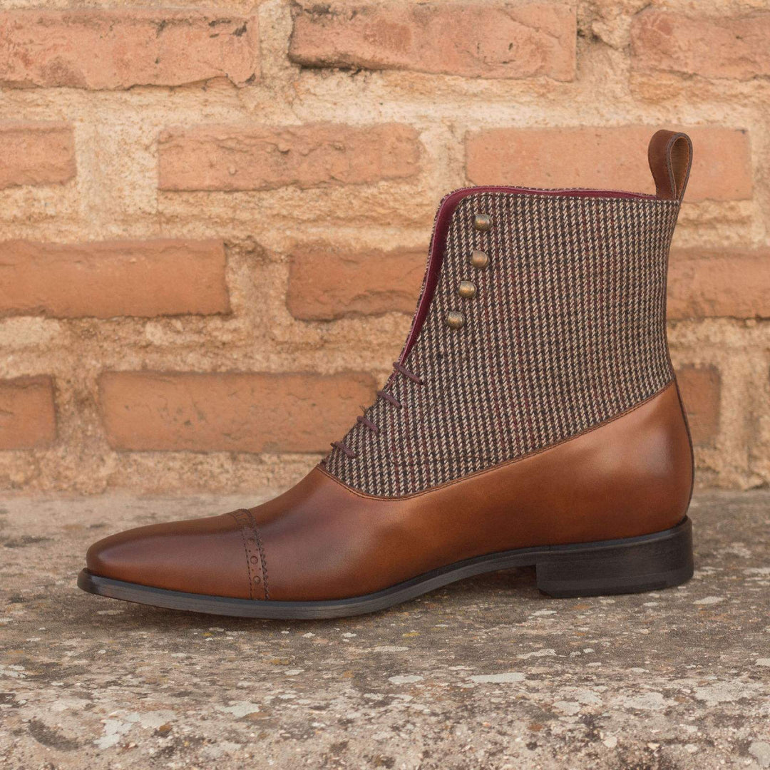 Men's Balmoral Boots Leather Brown Dark Brown 3133 1- MERRIMIUM--GID-1534-3133