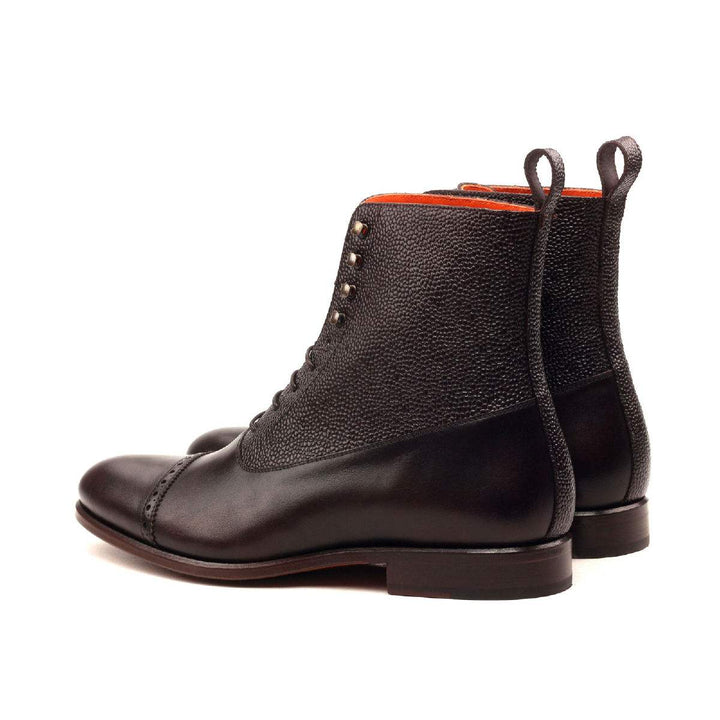 Men's Balmoral Boots Leather Dark Brown 2404 4- MERRIMIUM