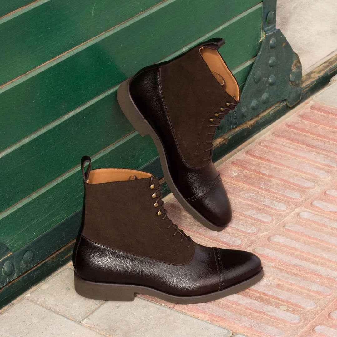Men's Balmoral Boots Leather Dark Brown 2764 1- MERRIMIUM--GID-1533-2764