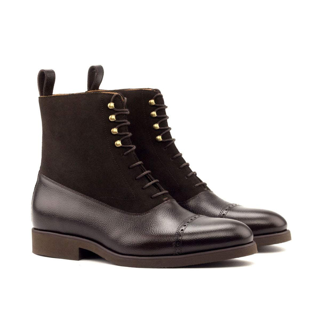 Men's Balmoral Boots Leather Dark Brown 2764 3- MERRIMIUM