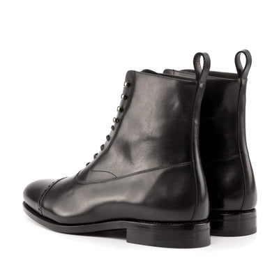 Men's Balmoral Boots Leather Goodyear Welt Black 5034 4- MERRIMIUM