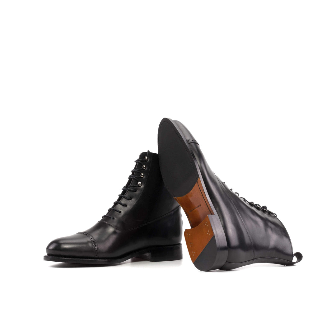 Men's Balmoral Boots Leather Goodyear Welt Black 5711 3- MERRIMIUM