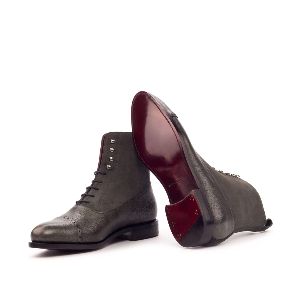 Men's Balmoral Boots Leather Goodyear Welt Grey 3444 2- MERRIMIUM