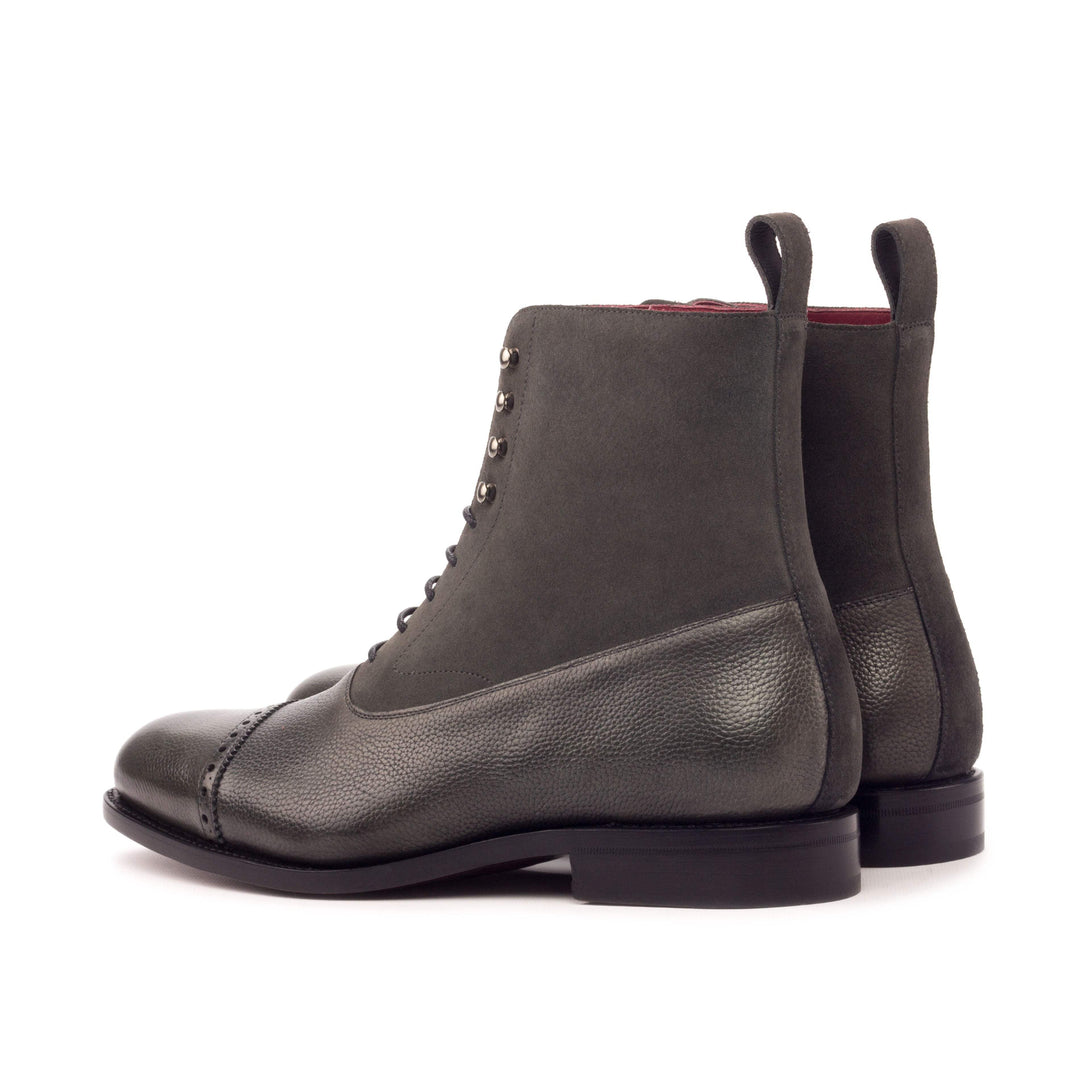 Men's Balmoral Boots Leather Goodyear Welt Grey 3444 4- MERRIMIUM