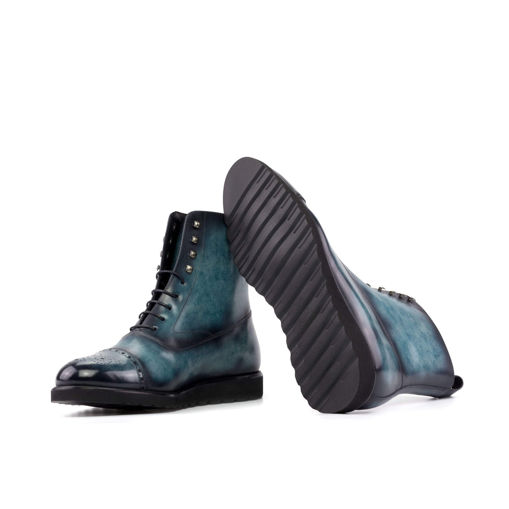 Men's Balmoral Boots Patina Blue 5226 2- MERRIMIUM