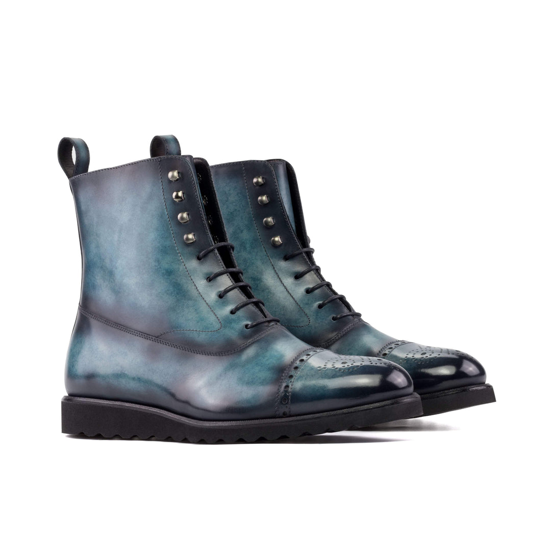 Men's Balmoral Boots Patina Blue 5226 3- MERRIMIUM