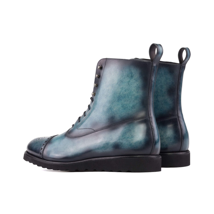 Men's Balmoral Boots Patina Blue 5226 4- MERRIMIUM