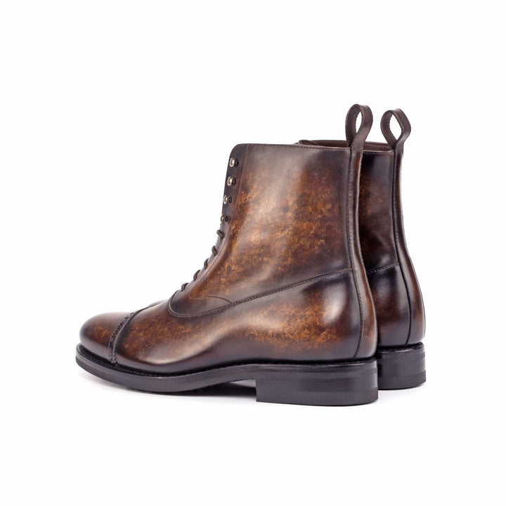Men's Balmoral Boots Patina Goodyear Welt Brown 4592 4- MERRIMIUM