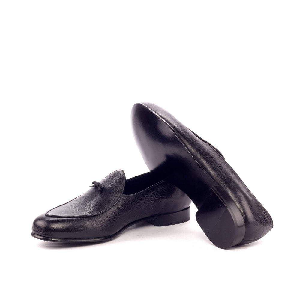 Men's Belgian Slippers Leather Black 3150 2- MERRIMIUM
