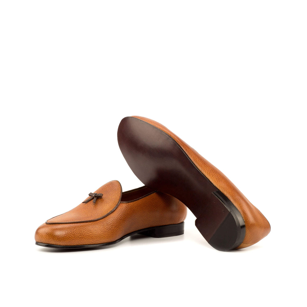 Men's Belgian Slippers Leather Brown Dark Brown 3663 2- MERRIMIUM