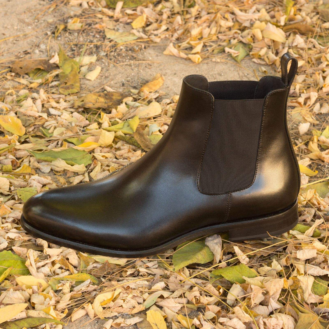 Men's Chelsea Boots Classic Leather Black 2405 1- MERRIMIUM--GID-1635-2405
