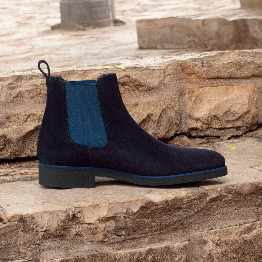 Men's Chelsea Boots Classic Leather Blue 2558 1- MERRIMIUM--GID-1635-2558