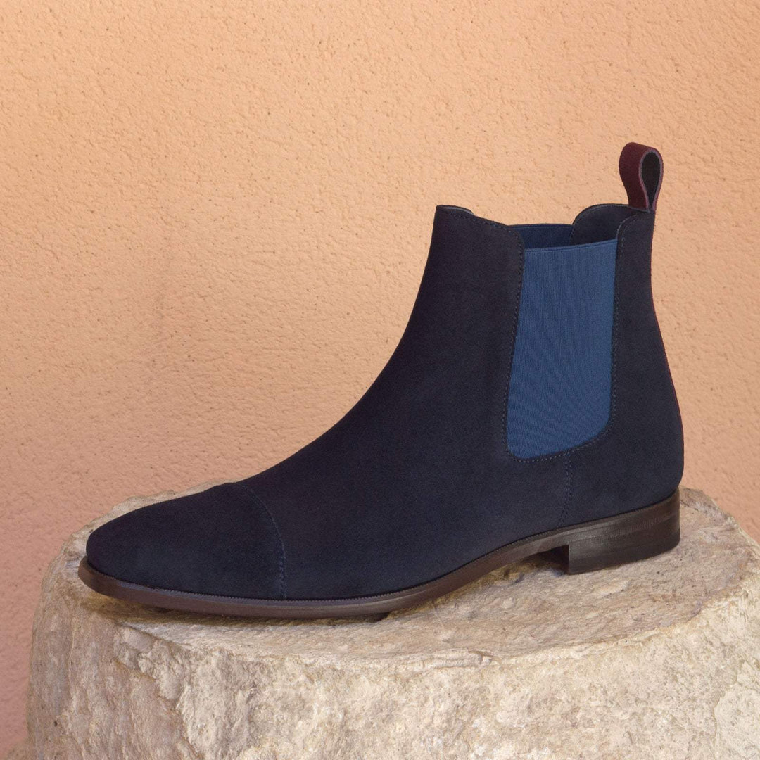 Men's Chelsea Boots Classic Leather Blue Burgundy 2895 1- MERRIMIUM--GID-1636-2895