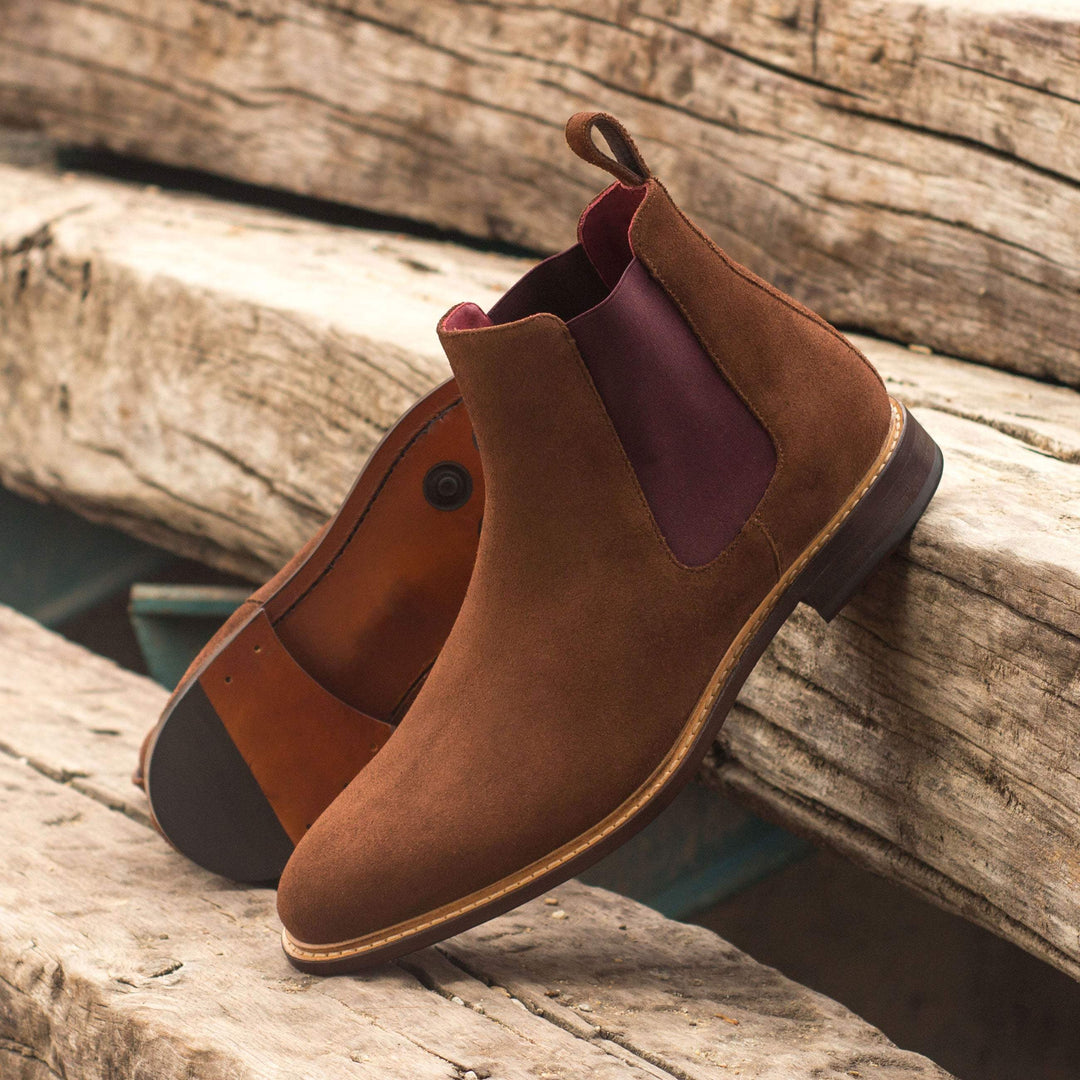 Men's Chelsea Boots Classic Leather Brown 3791 1- MERRIMIUM--GID-1635-3791
