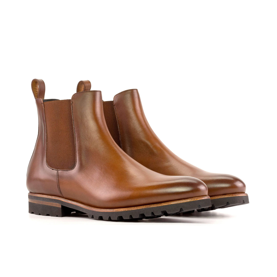 Men's Chelsea Boots Classic Leather Brown 5452 3- MERRIMIUM