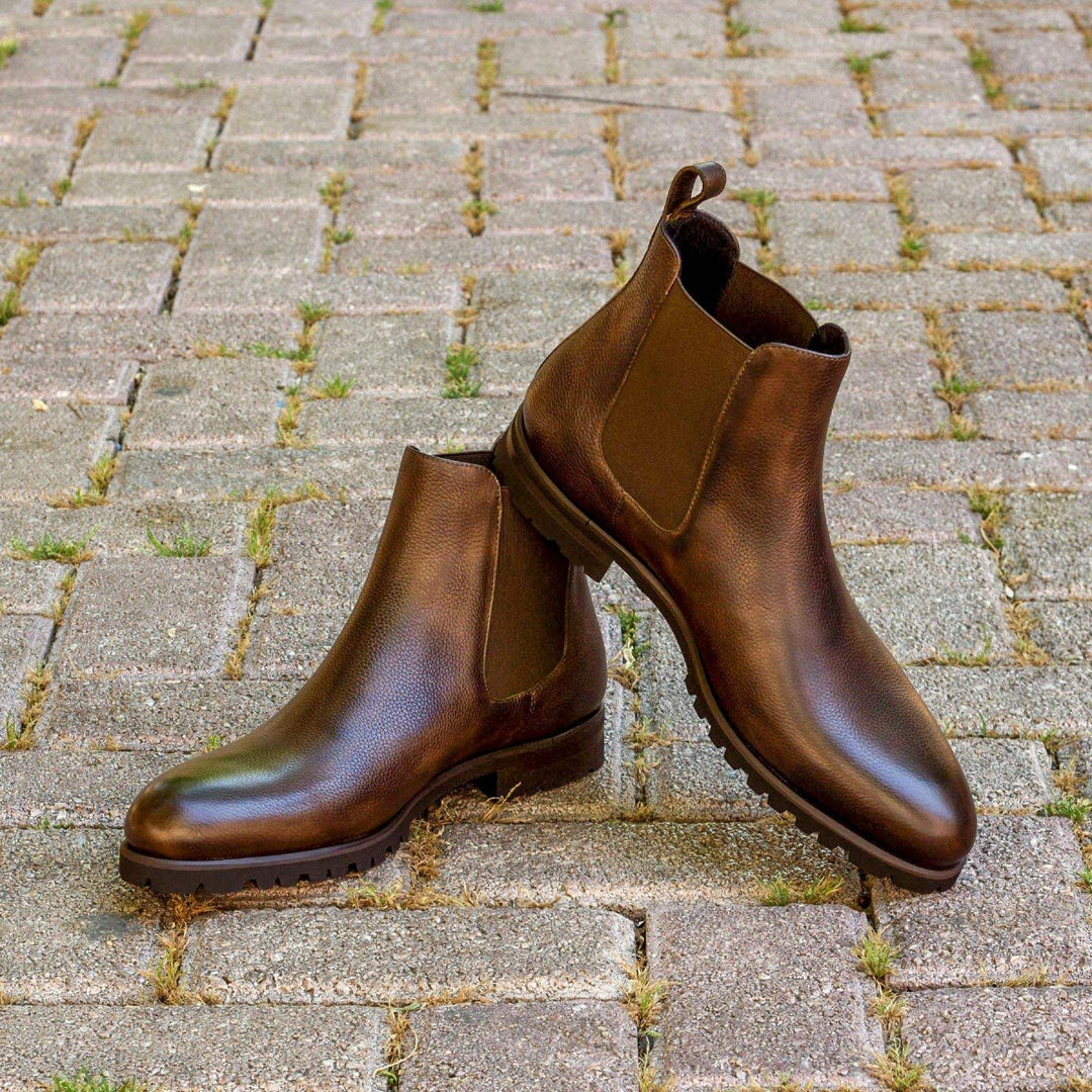 Men's Chelsea Boots Classic Leather Dark Brown 2915 1- MERRIMIUM--GID-1635-2915
