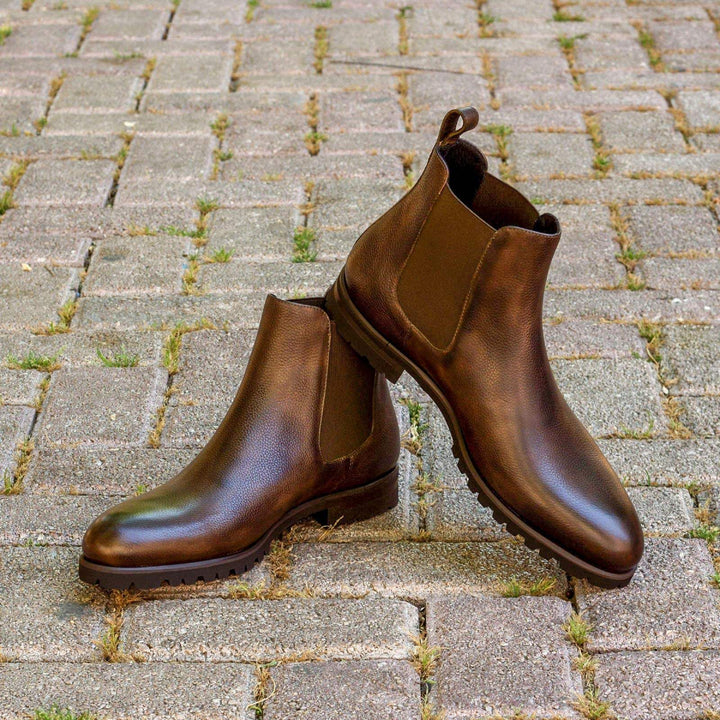 Men's Chelsea Boots Classic Leather Dark Brown 2915 1- MERRIMIUM--GID-1635-2915