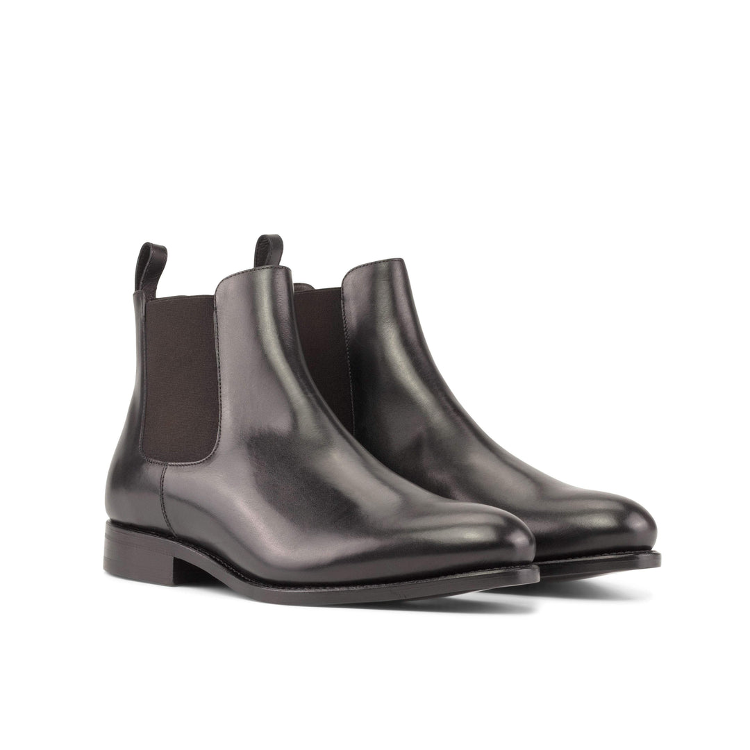 Men's Chelsea Boots Classic Leather Goodyear Welt Black 5516 6- MERRIMIUM