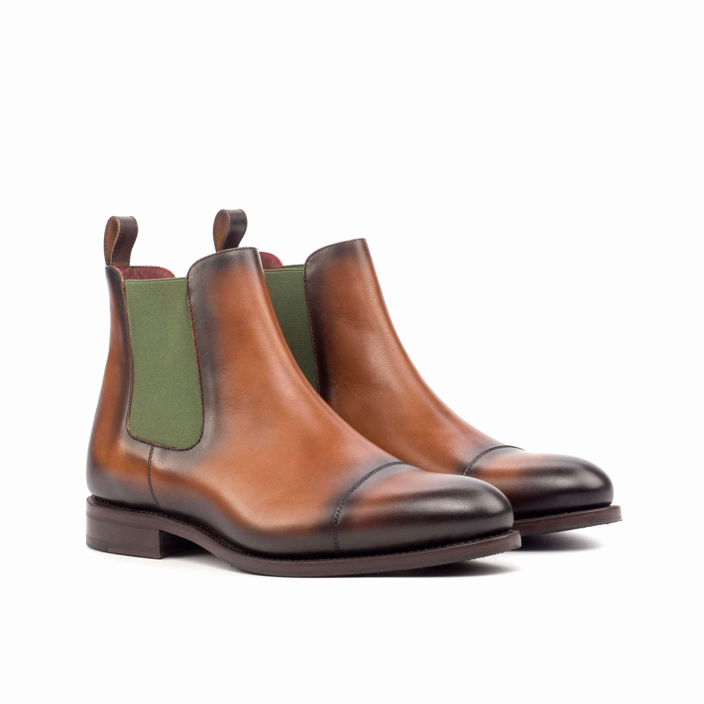 Men's Chelsea Boots Classic Leather Goodyear Welt Brown 4645 3- MERRIMIUM