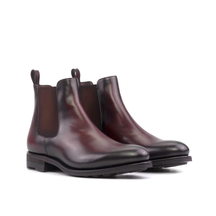 Men's Chelsea Boots Classic Leather Goodyear Welt Burgundy 5615 6- MERRIMIUM