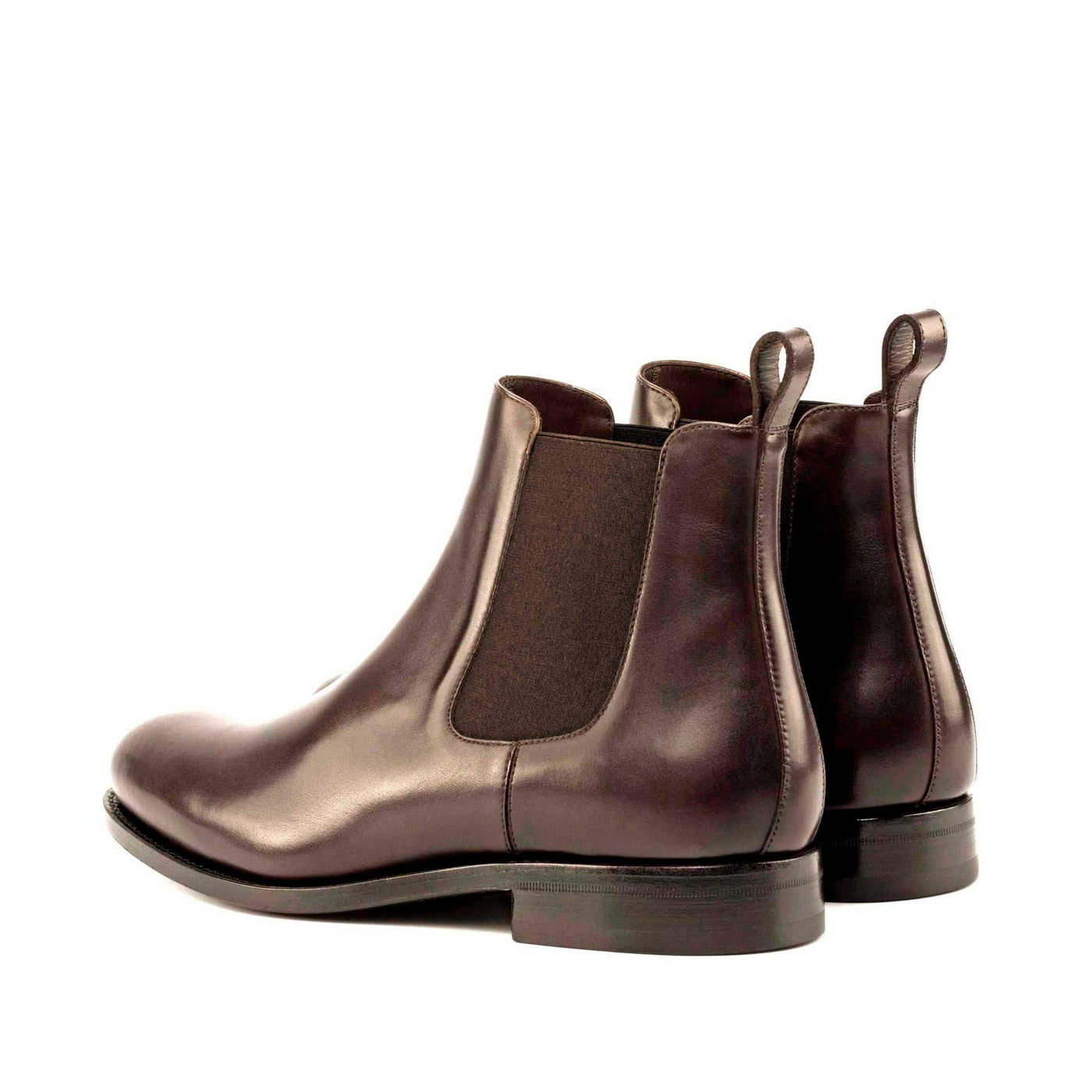 Men's Chelsea Boots Classic Leather Goodyear Welt Dark Brown 5028 4- MERRIMIUM