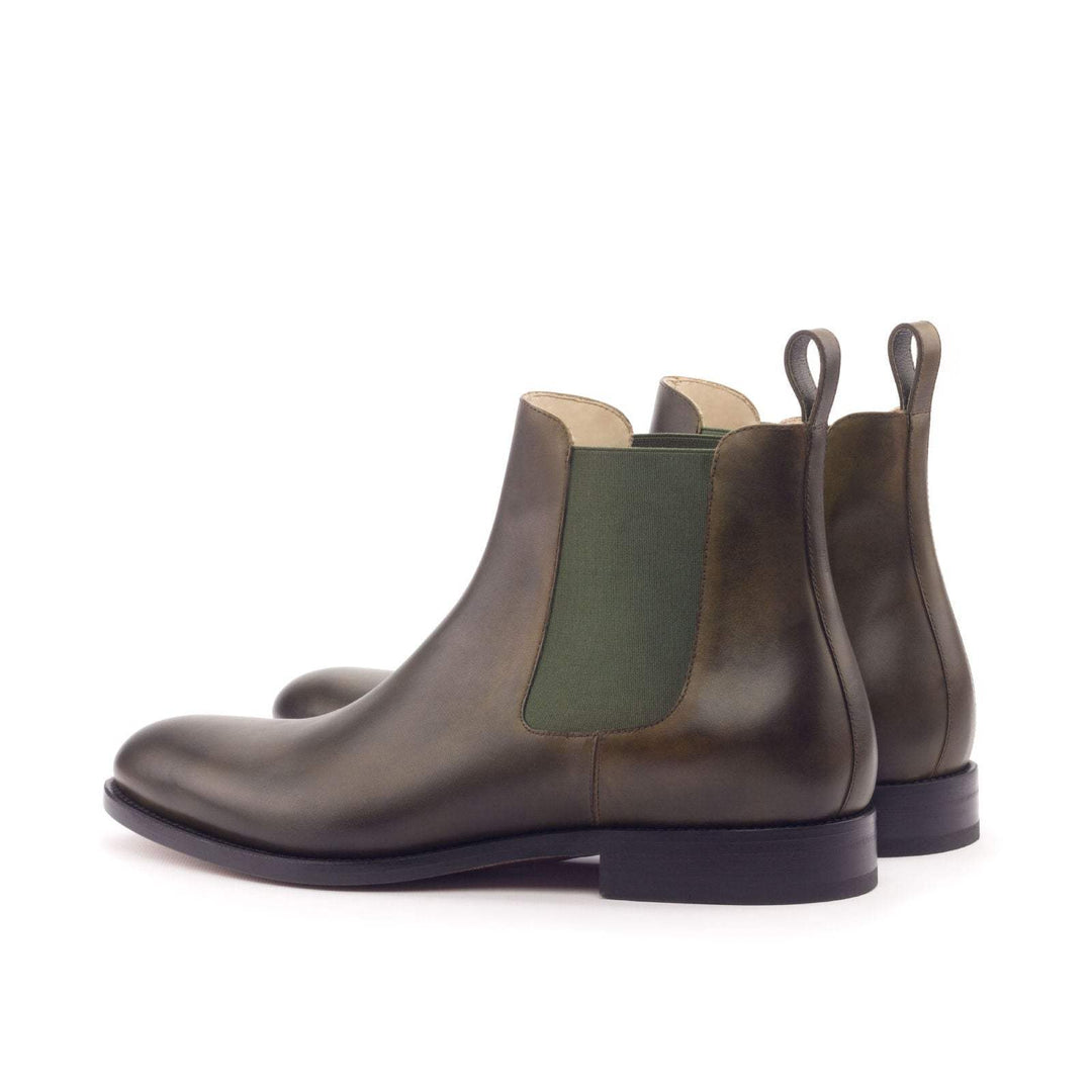 Men's Chelsea Boots Classic Leather Green 3009 4- MERRIMIUM