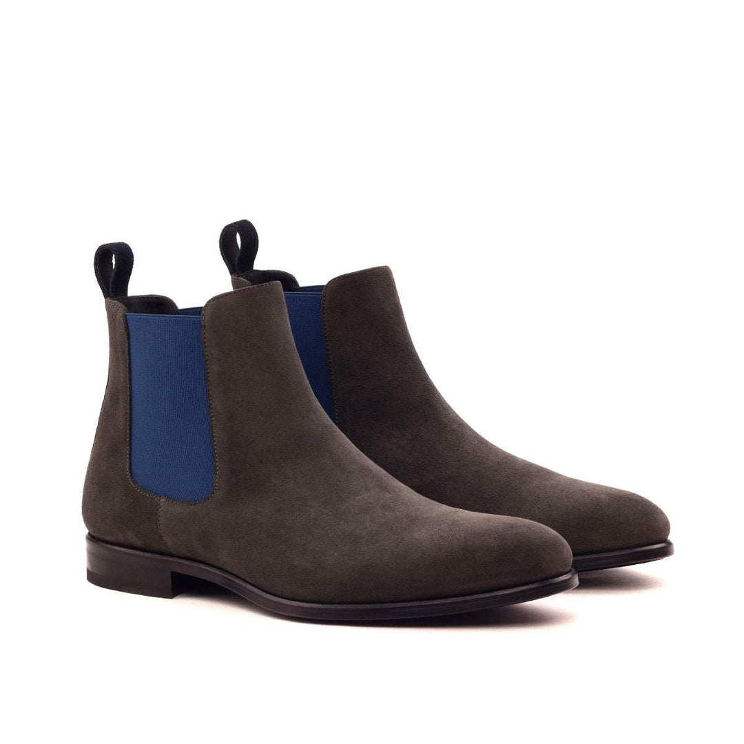 Men's Chelsea Boots Classic Leather Grey Blue 2526 3- MERRIMIUM