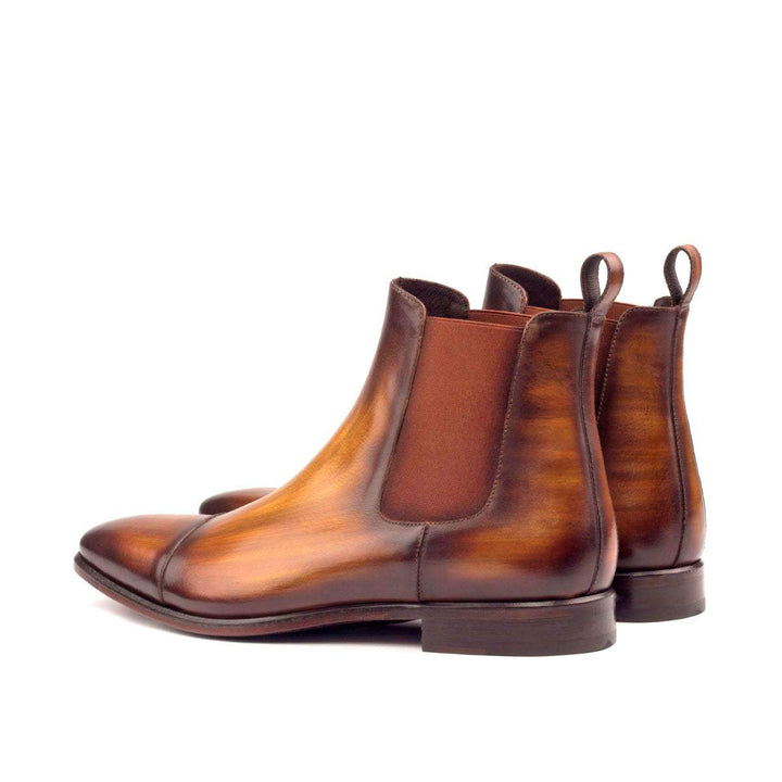Men's Chelsea Boots Classic Patina Leather Brown 2614 4- MERRIMIUM