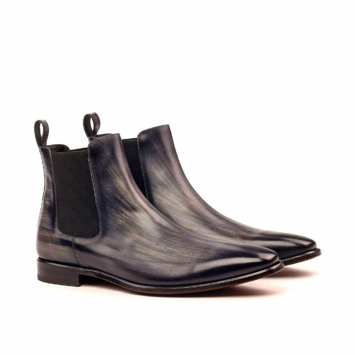 Men's Chelsea Boots Classic Patina Leather Grey 2429 3- MERRIMIUM