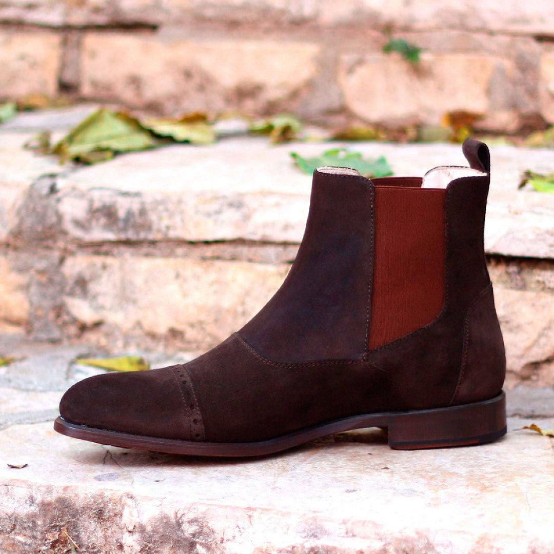 Men's Chelsea Multi Boots Leather Dark Brown 1496 1- MERRIMIUM--GID-1366-1496
