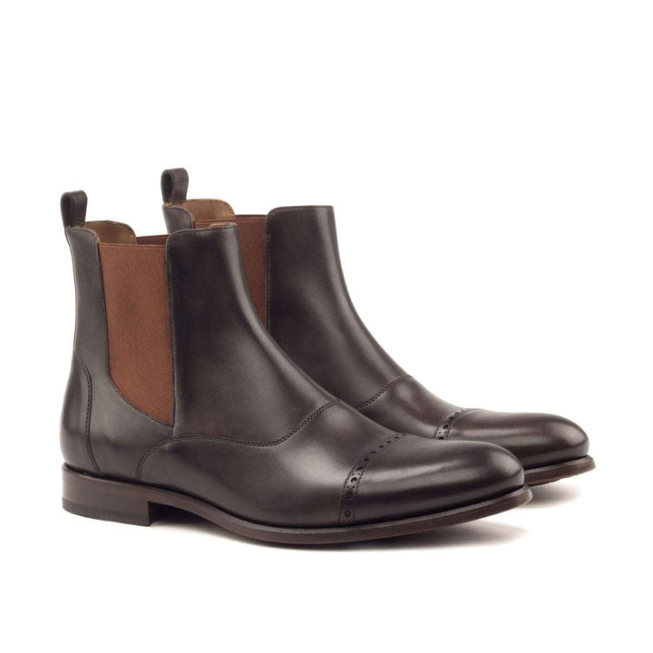 Men's Chelsea Multi Boots Leather Dark Brown 2879 3- MERRIMIUM