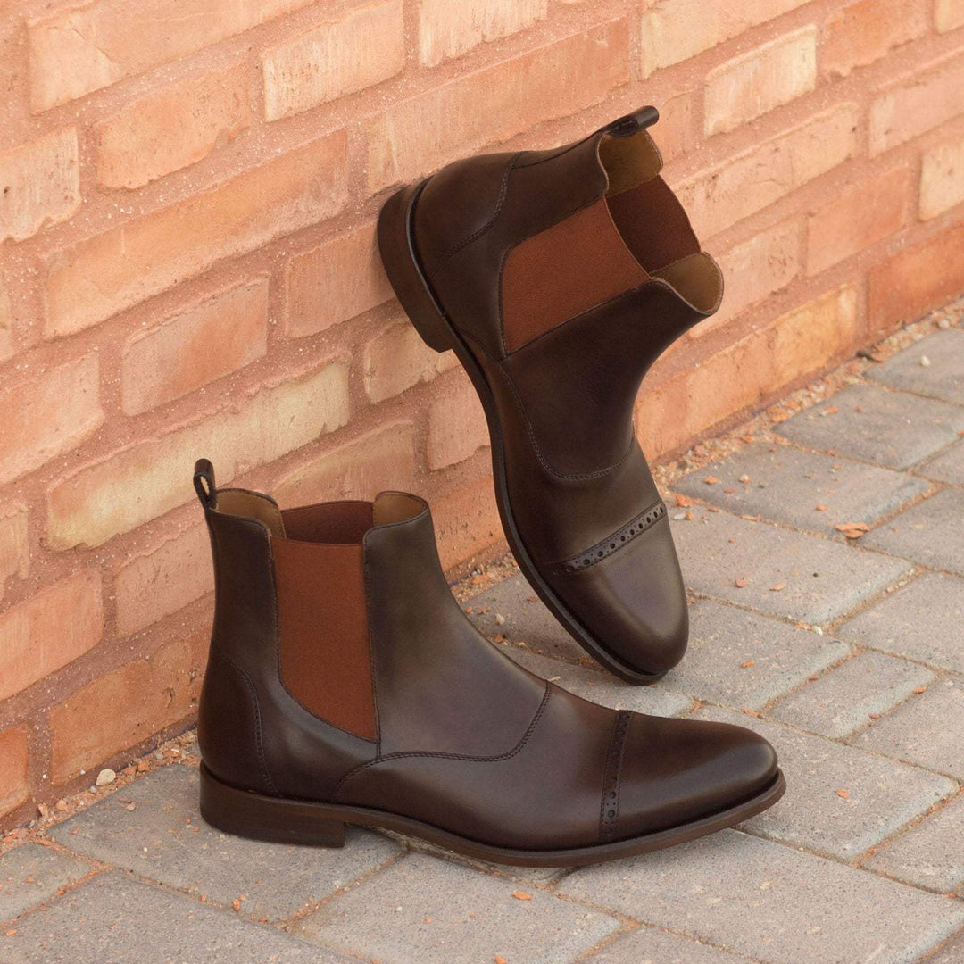 Men's Chelsea Multi Boots Leather Dark Brown 2879 1- MERRIMIUM--GID-1366-2879