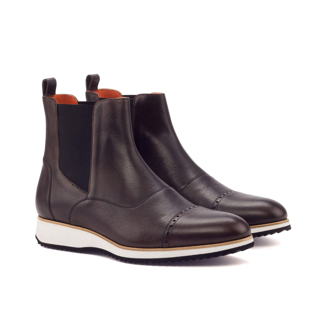 Men's Chelsea Multi Boots Leather Dark Brown 3241 3- MERRIMIUM