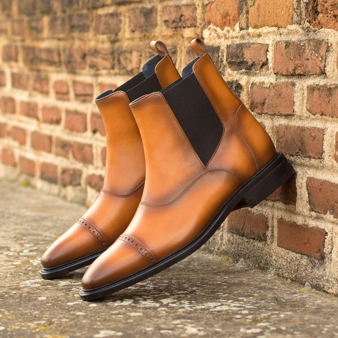 Men's Chelsea Multi Boots Leather Goodyear Welt Brown 5235 1- MERRIMIUM--GID-2492-5235