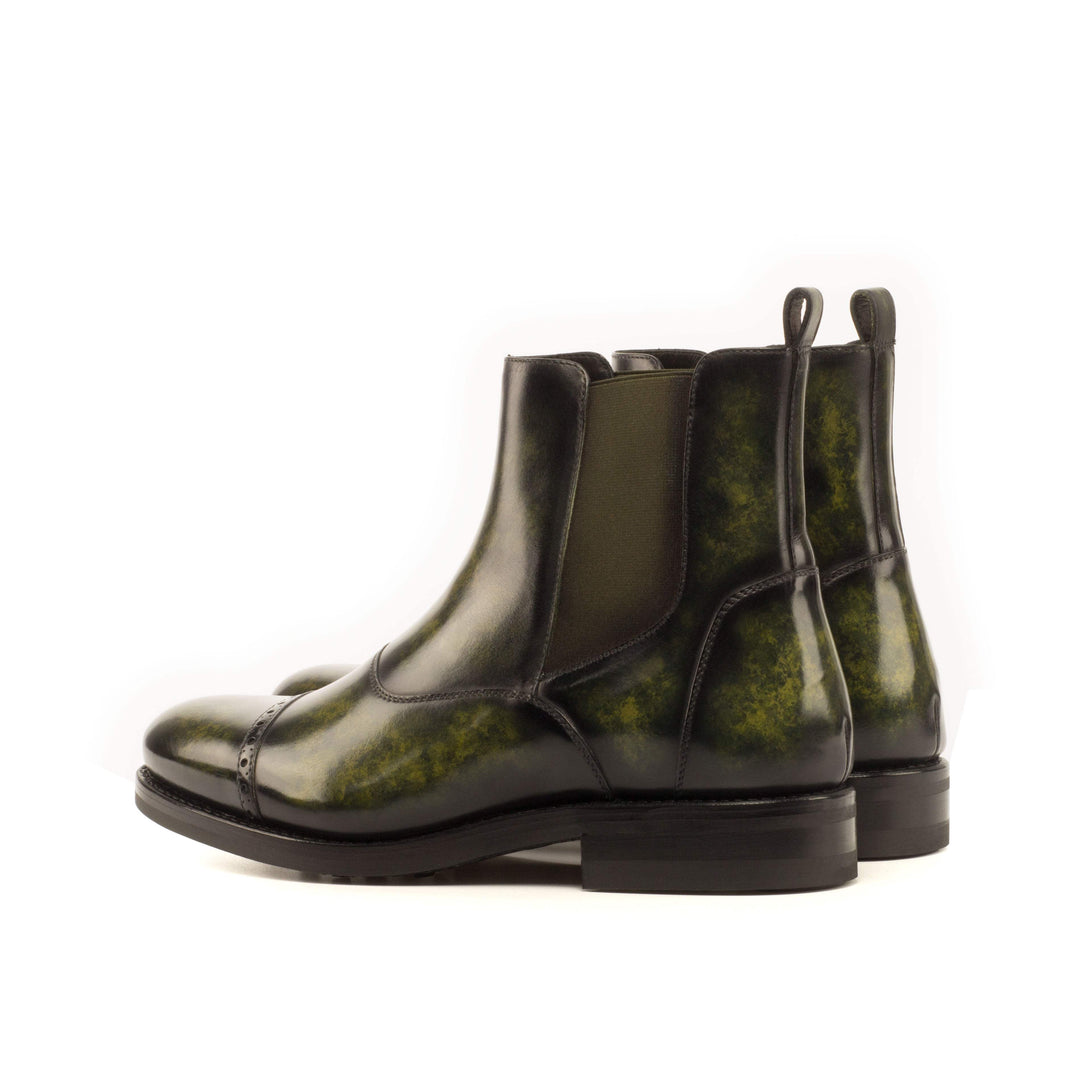 Men's Chelsea Multi Boots Patina Goodyear Welt Green 3694 4- MERRIMIUM