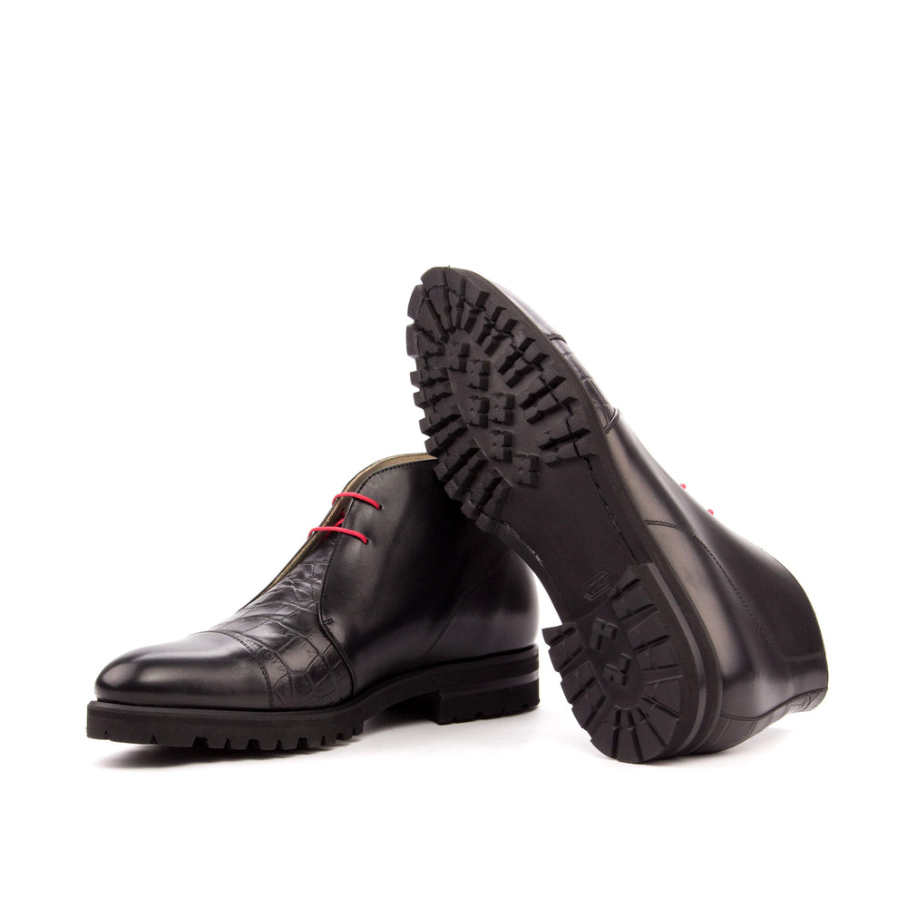 Men's Chukka Boots Leather Black 3453 2- MERRIMIUM