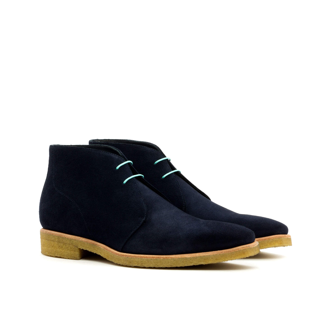 Men's Chukka Boots Leather Blue 3587 3- MERRIMIUM
