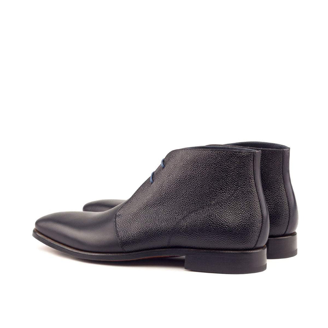 Men's Chukka Boots Leather Blue Black 2619 4- MERRIMIUM