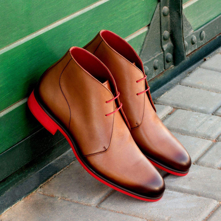 Men's Chukka Boots Leather Brown 2551 1- MERRIMIUM--GID-1699-2551