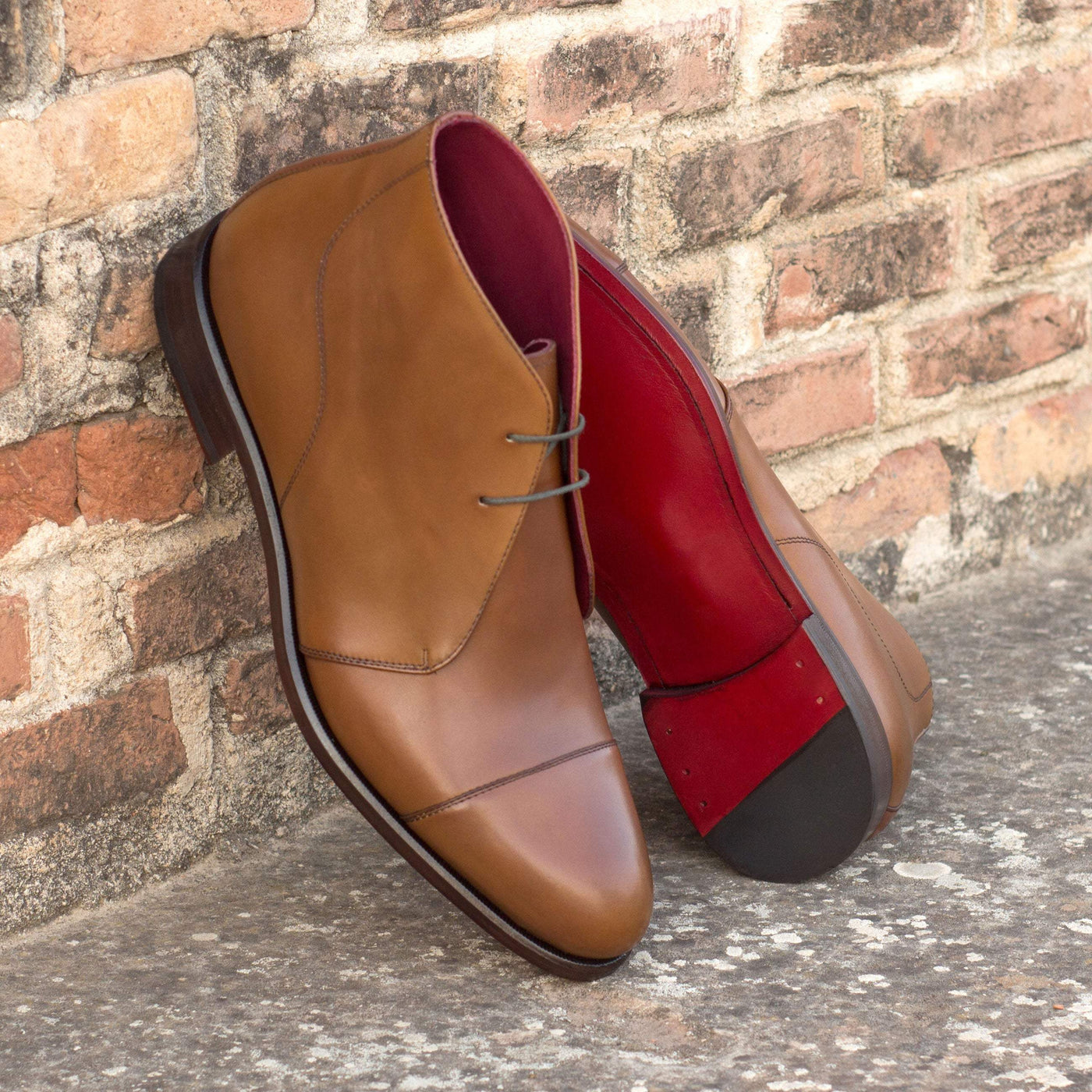 Men's Chukka Boots Leather Brown 3649 1- MERRIMIUM--GID-1367-3649