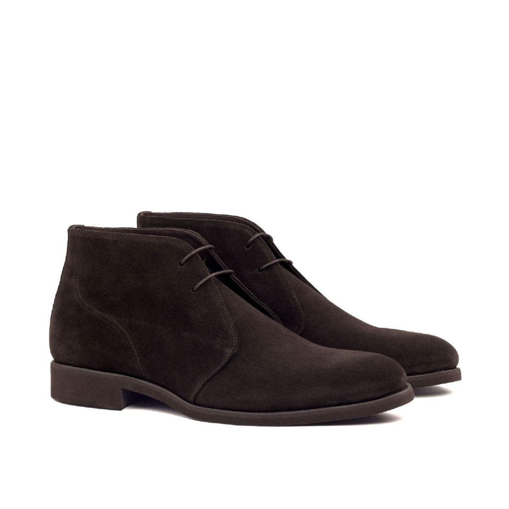 Men's Chukka Boots Leather Dark Brown 2458 2- MERRIMIUM