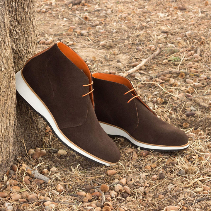 Men's Chukka Boots Leather Dark Brown Brown 2577 1- MERRIMIUM--GID-1367-2577