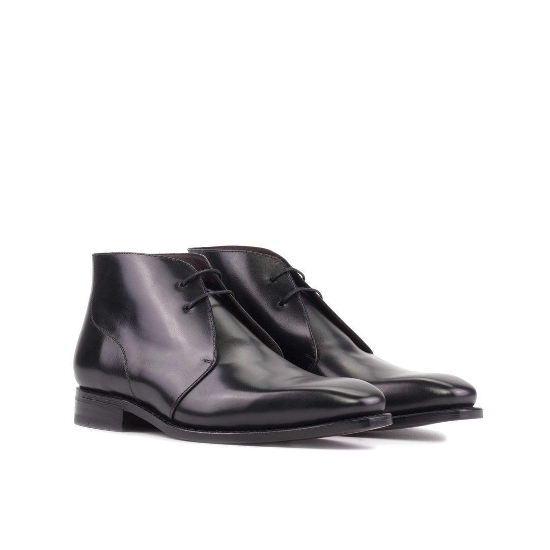 Men's Chukka Boots Leather Goodyear Welt Black 5552 3- MERRIMIUM