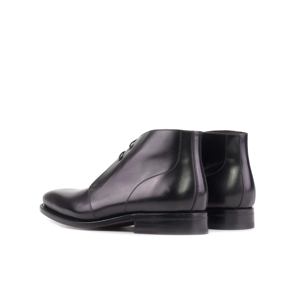 Men's Chukka Boots Leather Goodyear Welt Black 5552 2- MERRIMIUM