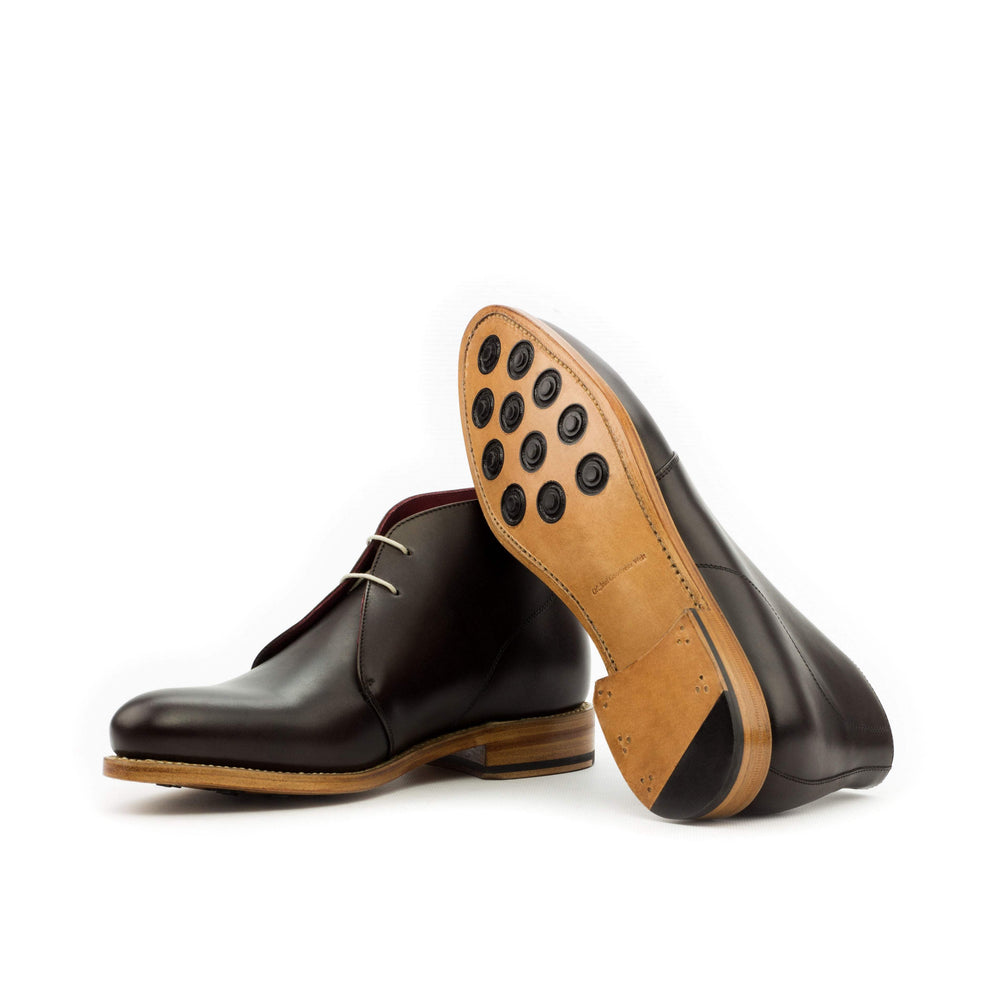 Men's Chukka Boots Leather Goodyear Welt Dark Brown 3597 2- MERRIMIUM