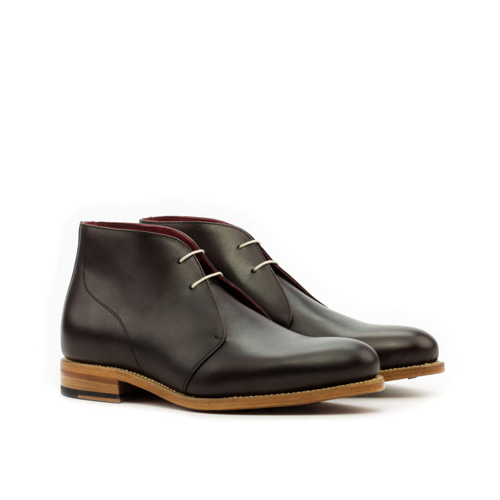 Men's Chukka Boots Leather Goodyear Welt Dark Brown 3597 3- MERRIMIUM