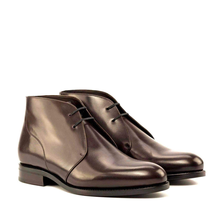 Men's Chukka Boots Leather Goodyear Welt Dark Brown 4998 3- MERRIMIUM