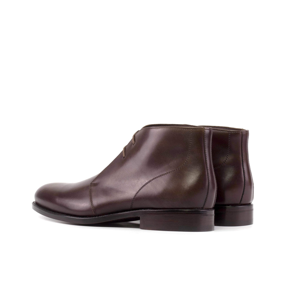 Men's Chukka Boots Leather Goodyear Welt Dark Brown 5600 4- MERRIMIUM