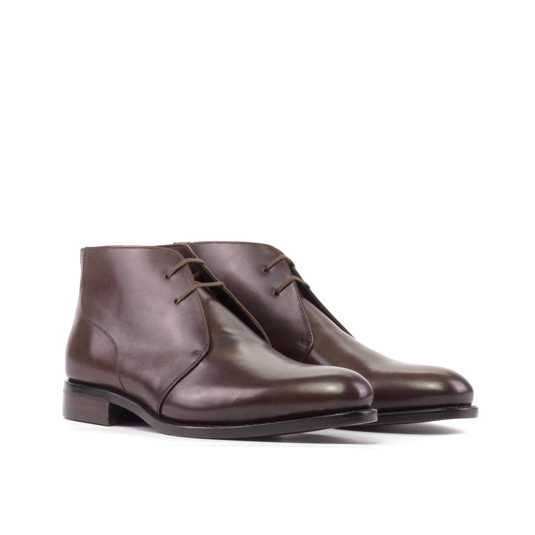 Men's Chukka Boots Leather Goodyear Welt Dark Brown 5600 6- MERRIMIUM